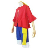 One Piece Kids Children Luffy Cosplay Costume Outfits Halloween Carnival Party Suit